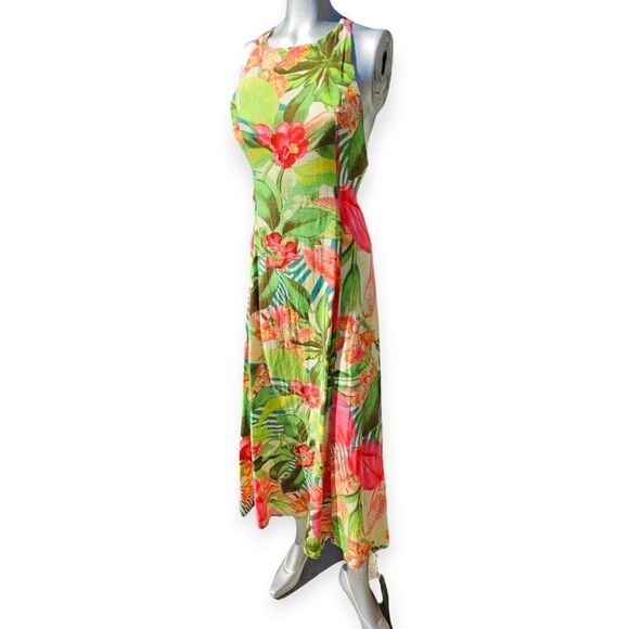 Farm Rio Tropical Flower Maxi Dress Small - Picture 4 of 12